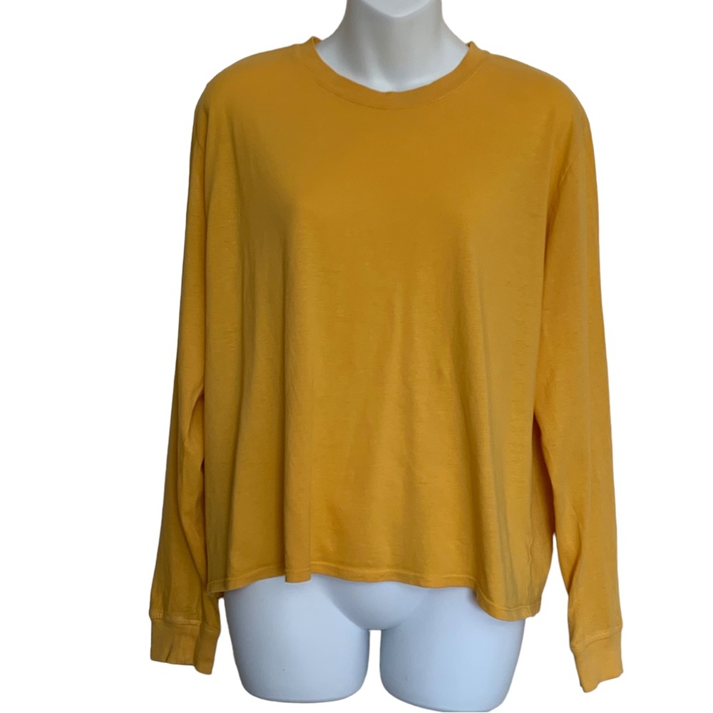 Outdoor Voices Boxy Long Sleeve Cotton Tee Size Medium